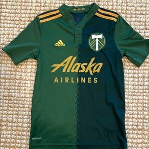 Adidas Timbers Green Soccer Jersey